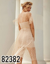 82382 Платья микс лето КРЕМ Дубай, кг